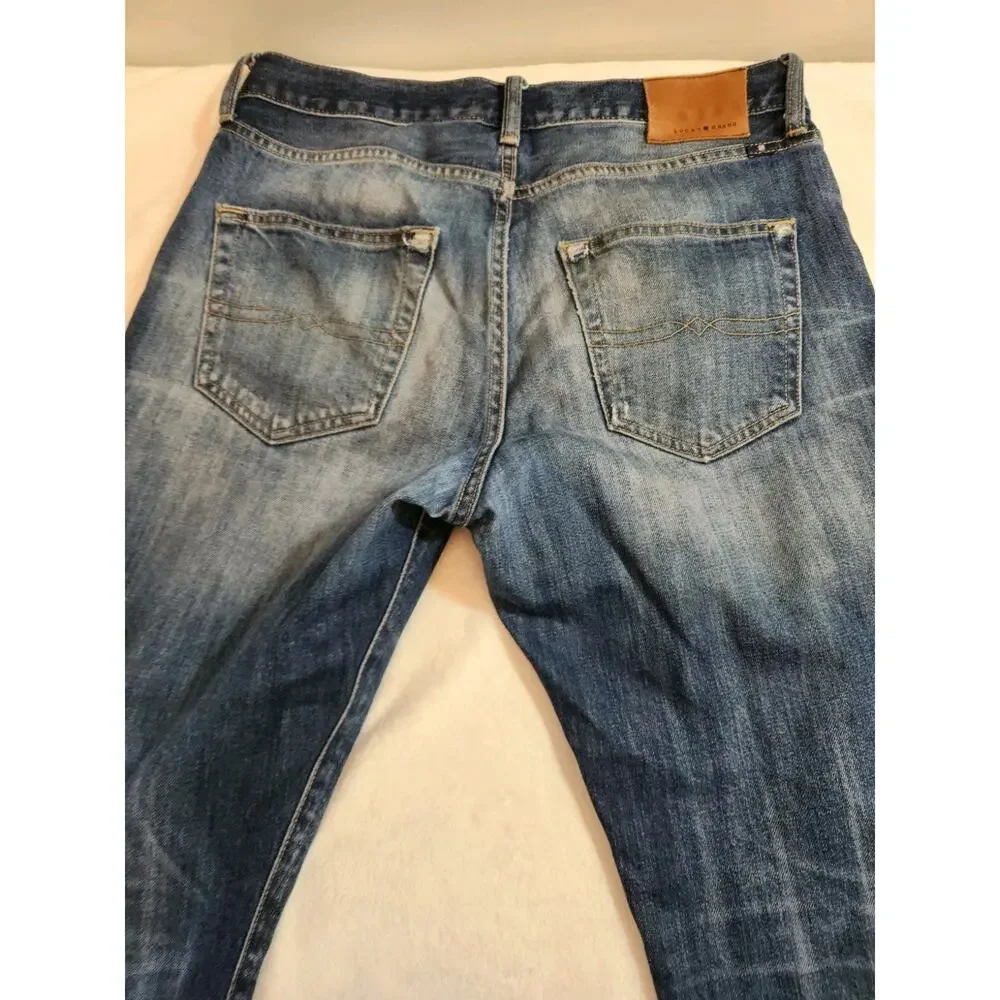 Lucky Brand 410 Athletic Jeans Mens (31 X 29 Actual) 30 X 30 Blue Whiskers